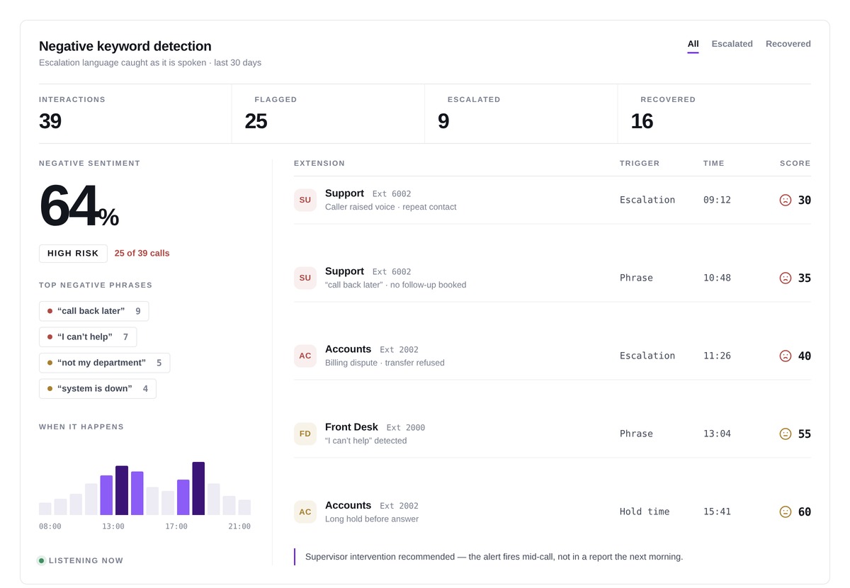 Negative Keyword Detection