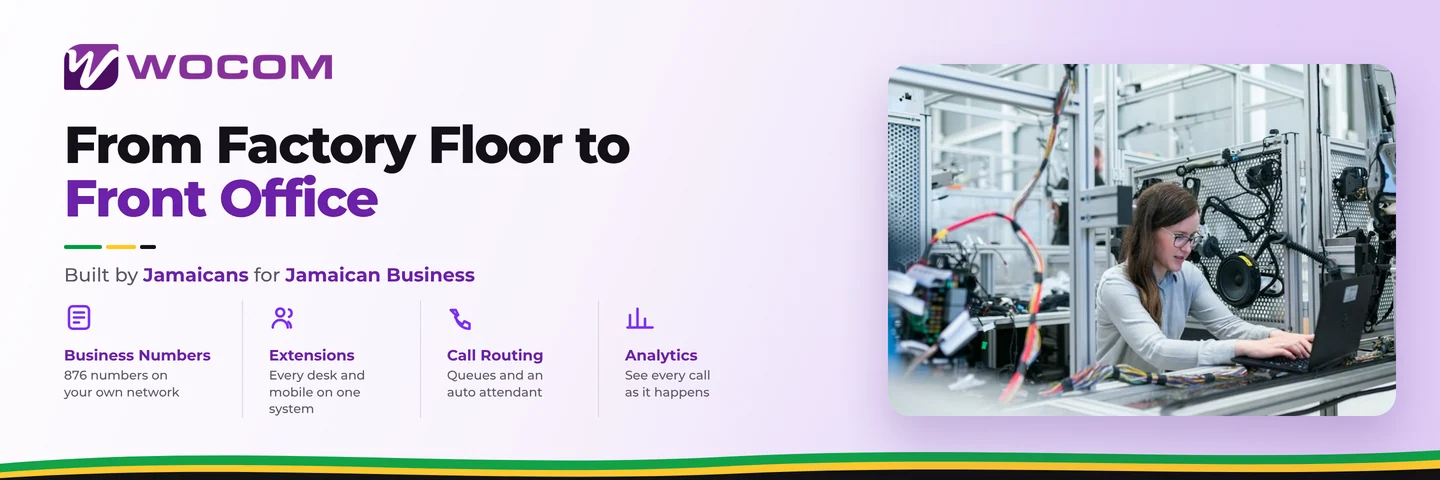 From Factory Floor to Front Office: Modern Phone Systems for Jamaica's Manufacturing and Distribution Companies