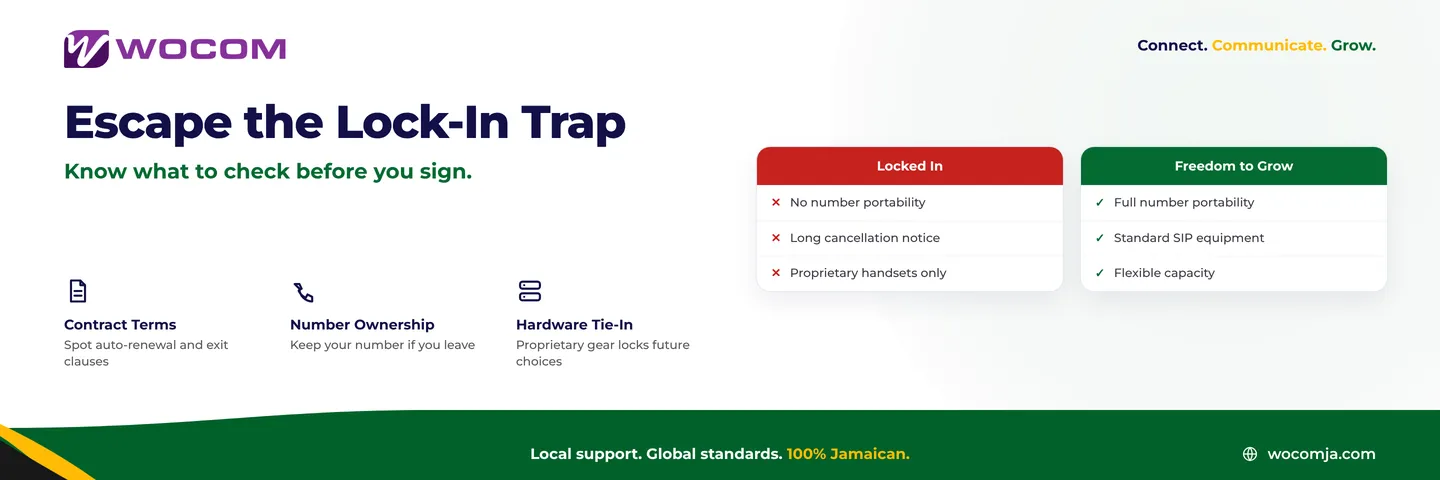 Business Phone Vendor Lock-In Jamaica: The Contract Clauses That Trap You