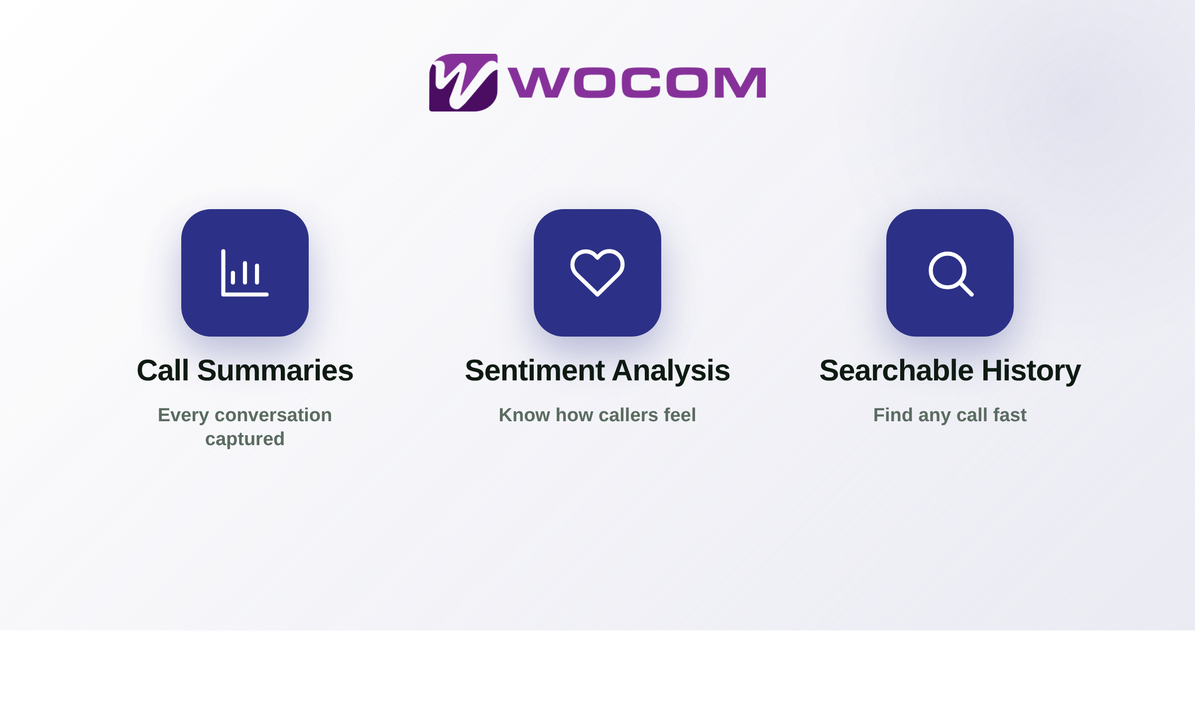 WOCOM AI-powered call analytics