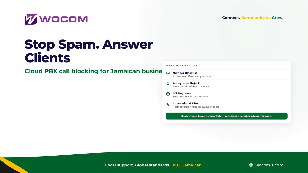 Blocking Spam Calls on a Cloud PBX Jamaica: What Works and What Doesn't