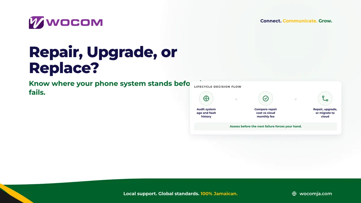 Business Phone System Lifecycle Jamaica: Repair, Upgrade, or Replace?