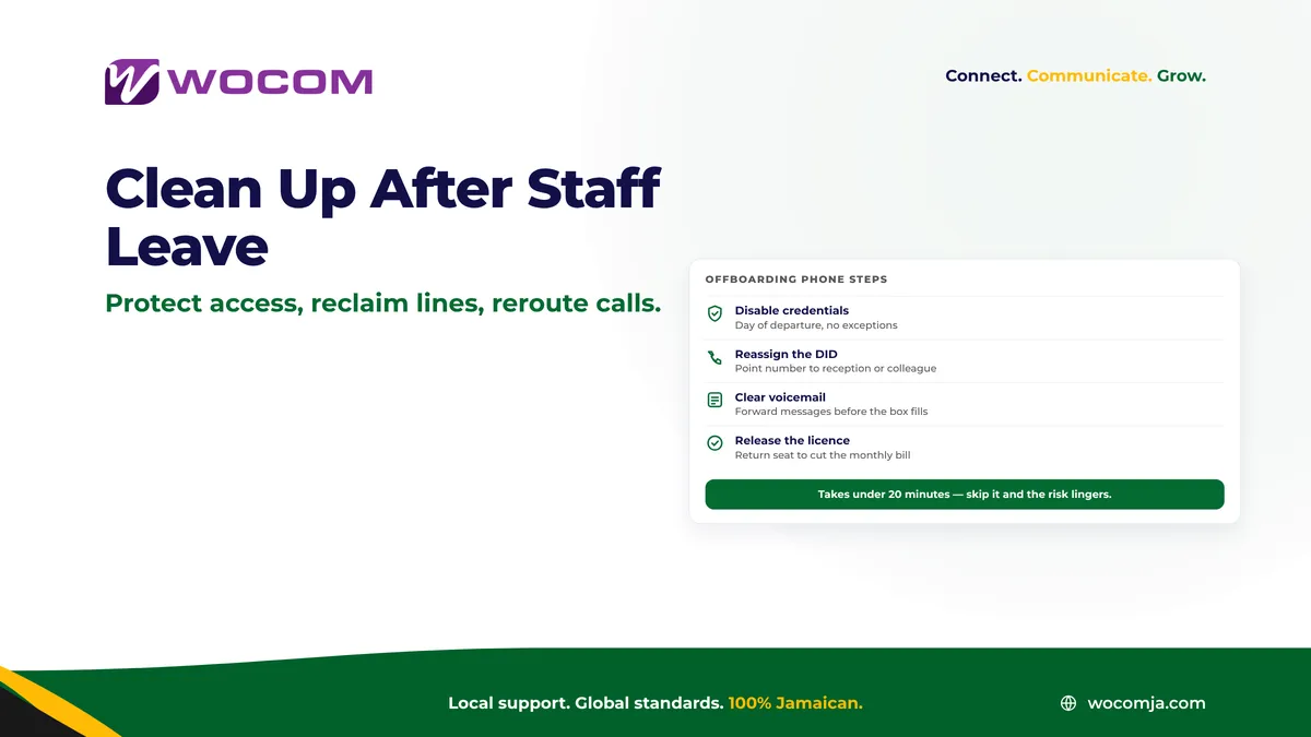 Employee Offboarding and Your Business Phone System Jamaica: 7-Step Checklist